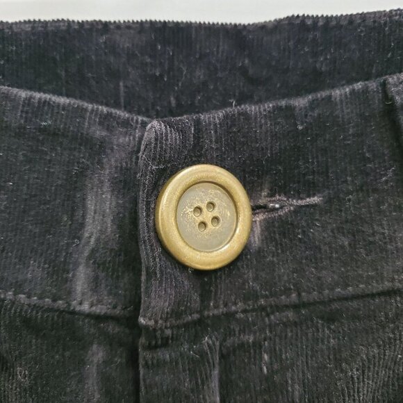 Anthropologie | Level 99 Women's Black Stretch Super Flare Corduroy Pants Sz‎ 26 - Picture 2 of 8